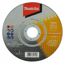 Makita D-75530 Абразивный отрезной диск для нержавеющей стали плоский WA46R 125х1х22,23